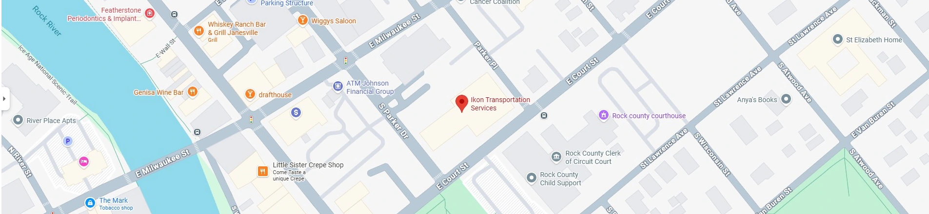 ikon transportation location on map